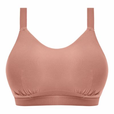 Elomi Downtime NW -bralette Ash Rose Kaaritueton, toppaamaton pehmobralette. 70-100, G/H - M/N EL301417-ASE