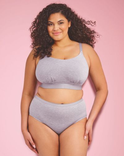 Elomi Downtime NW -bralette - Grey Marl Kaaritueton, toppaamaton pehmobralette. 70-100, G/H - M/N EL301417-GYL
