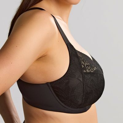 Sculptresse by Panache Dream Comfort UW Full Cup -rintaliivit - Black Kaarituettu ja toppaamaton täyskuppinen liivi. 75-105, E-O 11505-BLK