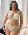 Sculptresse by Panache Dream UW Full Cup -rintaliivit - Pistachio-thumb Kaarituettu ja toppaamaton, täyskuppinen mesh- ja pitsiliivi. 75-95, E-L 10805-PSC