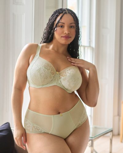 Sculptresse by Panache Dream Deep Brief -alushousut - Pistachio Deep Brief -malliset korkeavyötäröiset alushousut. XL/42 - 5XL/50 10804-PSC