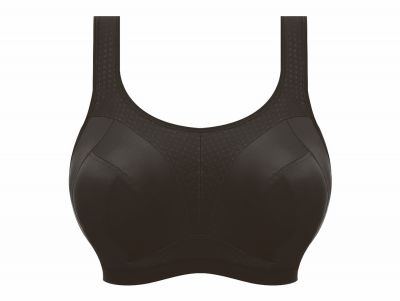 Freya Active Dynamic NW -urheilurintaliivit Jet Kaaritueton ja toppaamaton urheiluliivi racerback-hakasella. 65-90, D-M AC4014-JET