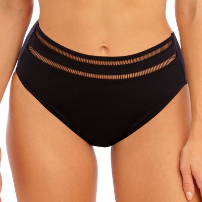 Fantasie East Hampton High Waist -bikinihousut Black Korkeavyötäröiset bikinihousut tyylikkäillä yksityiskohdilla. 38-46 FS502878-BLK