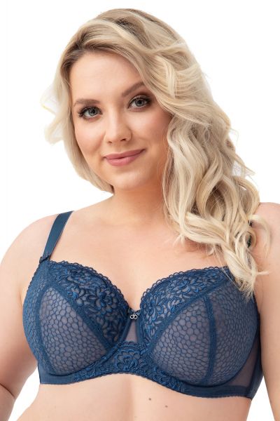 Gorsenia Edith Soft -rintaliivit Cobalt Blue Kaarituettu, toppaamaton 65-100, D-M K728