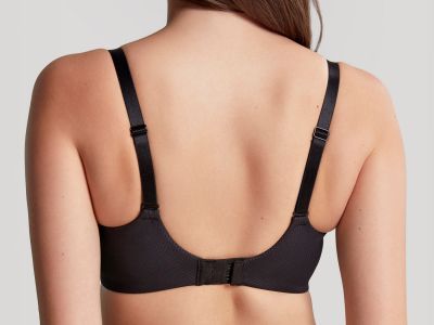 Panache Elan Luxe Padded Plunge -t-paitaliivit Noir Kaarituettu ja muotoonprässätty t-paitaliivi koristeremmeillä. 60-85, D-H 10676-NOR