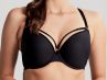 Panache Elan Luxe Padded Plunge -t-paitaliivit Noir-thumb Kaarituettu ja muotoonprässätty t-paitaliivi koristeremmeillä. 60-85, D-H 10676-NOR