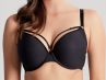 Panache Elan Luxe Padded Plunge -t-paitaliivit Noir-thumb Kaarituettu ja muotoonprässätty t-paitaliivi koristeremmeillä. 60-85, D-H 10676-NOR