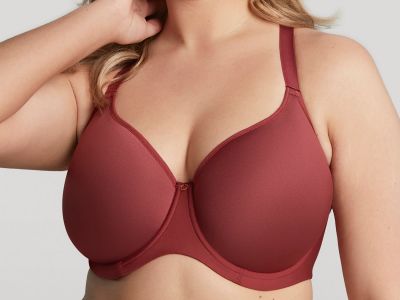 Sculptresse by Panache Elegance Spacer -t-paitaliivit Mineral Red Kaarituettu, keveästi topattu saumaton t-paitaliivi 75-105, D-HH 10401-MIN