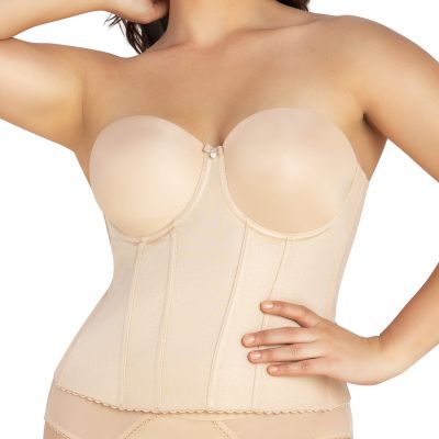 Parfait Elise Longline Bustier -korseletti Bare Kaarituettu, luutettu korseletti. 65-95, D-L P6097-BAE