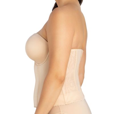 Parfait Elise Longline Bustier -korseletti Bare Kaarituettu, luutettu korseletti. 65-95, D-L P6097-BAE