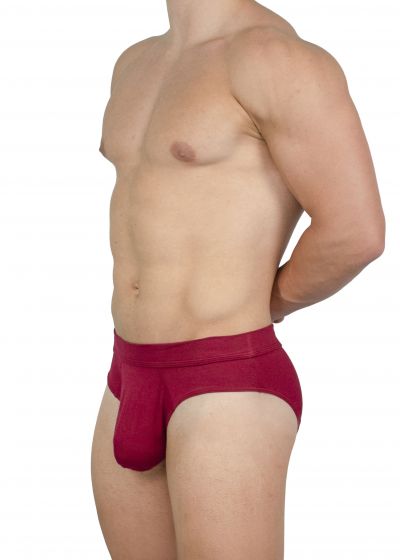 Obviously EliteMan Brief tummanpunainen Brief 90% Mikromodaali, 10% Lycra<br> S-XL F02-1L