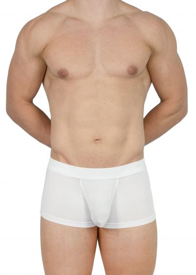 Obviously EliteMan Trunk valkoinen Trunk-bokserit 90% Mikromodaali, 10% Lycra<br> S-XL F03-1N