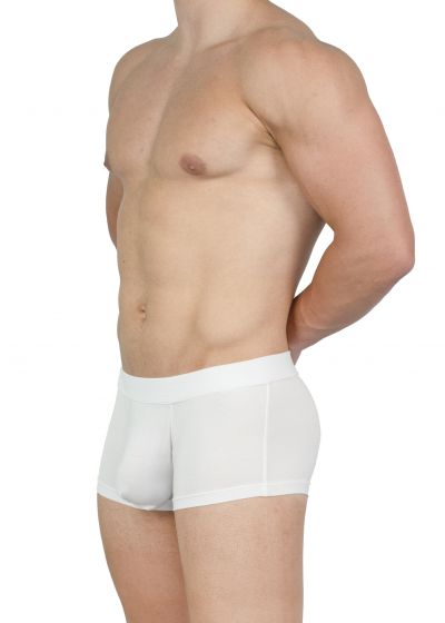 Obviously EliteMan Trunk valkoinen Trunk-bokserit 90% Mikromodaali, 10% Lycra<br> S-XL F03-1N