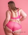 Elomi Charley High Leg -alushousut Pink-thumb Midihousu normaalikorkealla vyötäröllä, korkealle leikatut jalansuut. S/38 - 4XL/50 EL4386-PIK
