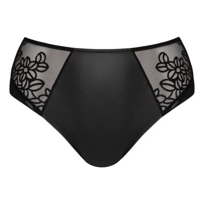 Curvy Kate Enchant HW -alushousut Black Pleather Korkeavyötäröinen housu hieman kevennetyllä takaosalla. S/34-36 - 2XL/50 CK-097208-BLK