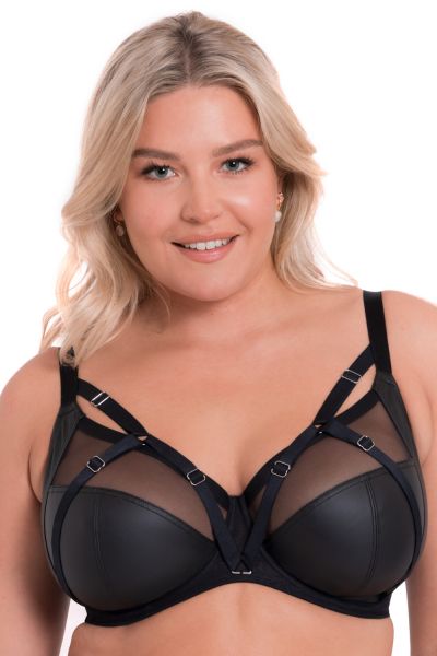 Curvy Kate Enclose Full Cup -rintaliivit Black Kaarituettu, toppaamaton täyskuppiliivi säädettävillä koristeremmeillä. 65-105, E-O CK-063-102-BLK