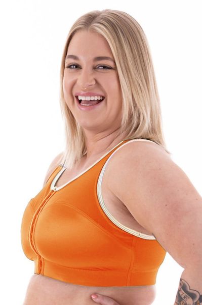 Enell Enell High Impact -urheiluliivit Pumpkin Spice Kaaritueton, edestä avattava urheiluliivi. 00-8 NL-100-__/PUS