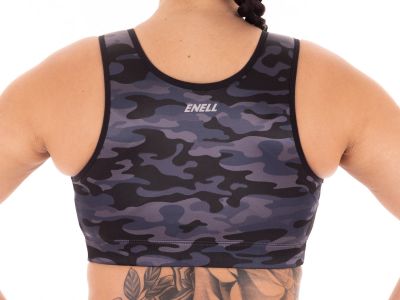 Enell Enell-urheiluliivit Black Camo kaaritueton, edestä avattava sporttiliivi 00-8 NL-100-012-SS23