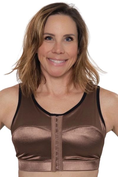 Enell Enell High Impact -urheiluliivit - Mocha Latte Kaaritueton, edestä avattava urheiluliivi. 00-8 NL-100-   /MOL