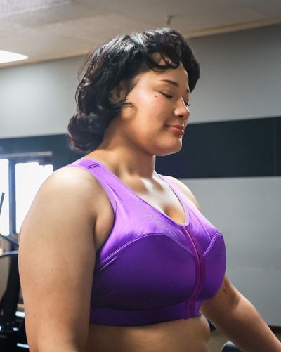 Enell Enell High Impact -urheiluliivit - Purple Pansy Kaaritueton, edestä avattava urheiluliivi. 00-8 NL-100-510/PUP