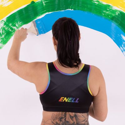 Enell Enell-urheiluliivit Pride kaaritueton, edestä avattava sporttiliivi 00-8 NL-100-011-SS22