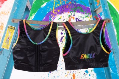 Enell Enell-urheiluliivit Pride kaaritueton, edestä avattava sporttiliivi 00-8 NL-100-011-SS22