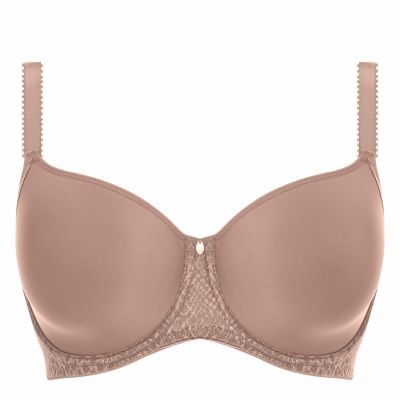 Fantasie Envisage UW Moulded-t-paitarintaliivit Taupe Kokokuppinen, kaarituettu liivi, jossa sileät muotoonprässätyt kupit 65-90, D-K FL6912-TAE