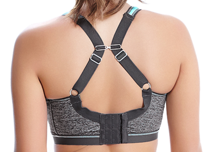 Freya Active Epic UW Crop Top -urheilurintaliivit Carbon Kaarituettu topattu, sisäkupeistaan saumaton urheiluliivi, jossa muunneltavat olkaimet. 65-90, D-K AA4004-CON