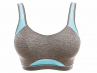Freya Active Epic UW Crop Top -urheilurintaliivit Carbon-thumb Kaarituettu topattu, sisäkupeistaan saumaton urheiluliivi, jossa muunneltavat olkaimet. 65-90, D-K AA4004-CON