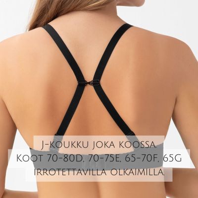 Gorsenia Erato UW P -balconette-rintaliivit - Black Kaarituettu ja topattu simpukkabalconette. 65-95, D-K K962