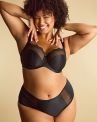 Sculptresse by Panache Esme Deep Brief -alushousut Black Animal-thumb Alushousut avarilla jalanteillä ja braziliantyylisellä leikkauksella. M/38 - 5XL/50 10924-BLA