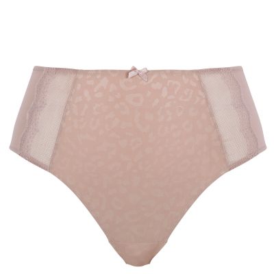 Sculptresse by Panache Esme Deep Brief -alushousut Mocha Animal Alushousut avarilla jalanteillä ja braziliantyylisellä leikkauksella. 38-50 10924-MOA