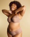 Sculptresse by Panache Esme Deep Brief -alushousut Mocha Animal-thumb Alushousut avarilla jalanteillä ja braziliantyylisellä leikkauksella. M/38 - 5XL/50 10924-MOA