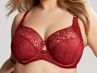 Sculptresse by Panache Estel UW Full Cup -rintaliivit Raspberry-thumb Kaarituettu ja toppaamaton, täyskuppinen pitsiliivi. 75-105, DD-K 9685-RAY