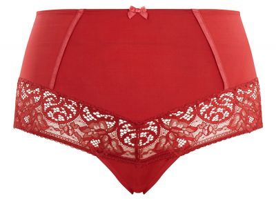 Sculptresse by Panache Estel High Waist -alushousut Raspberry Korkeavyötäröiset alushousut pehmeällä joustopitsillä. 42-50 9684-RAY