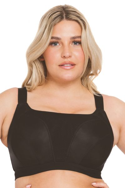 Curvy Kate Every Move UW -urheiluliivit Black Kaarituettu, toppaamaton korkean tukitason urheiluliivi. 65-90, G-O CK-043113-BLK