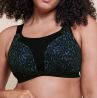 Curvy Kate Every Move UW -urheiluliivit - Black & Blue Animal Print-thumb Kaarituettu, toppaamaton korkean tukitason urheiluliivi. 65-95, G-O CK-043113-BBP