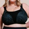 Curvy Kate Every Move UW -urheiluliivit - Black & Blue Animal Print-thumb Kaarituettu, toppaamaton korkean tukitason urheiluliivi. 65-95, G-O CK-043113-BBP