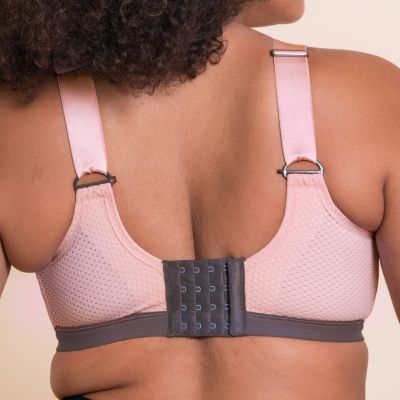 Curvy Kate Every Move UW -urheiluliivit Blush & Charcoal Kaarituettu, toppaamaton korkean tukitason urheiluliivi. 65-95, G-O CK-043113-BUC