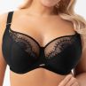 Gorsenia Evia UW Soft -rintaliivit Black-thumb Kaarituettu, toppaamaton pitsi- ja meshkoristeltu balconetteliivi. 65-115, D-M K937-CZA