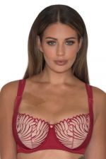 Fallen Angel Balcony -rintaliivit Garnet Red