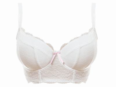 Freya Fancies longline-rintaliivit valkoinen Kaarituettu, topattu longline 60-85, D-K AA1014-WHE