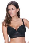 Freya Fancies longline-rintaliivit musta-thumb Kaarituettu, topattu longline 60-85, D-K AA1014-BLK