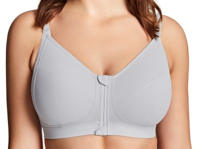 Royce Lingerie Fearne Comfort -rintaliivit edestä avattavat Light Grey Kaaritueton ja toppaamaton edestä avattava täyskuppiliivi  70-95, E-H 1425-GREY