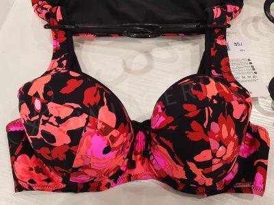 Nessa Swimwear Fidzi Padded-bikiniliivit Floral Kaarituettu, toppaamaton bikiniliivi 70-90, D-N N056-509