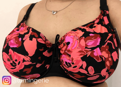 Nessa Swimwear Fidzi Soft-bikiniliivit Floral Kaarituettu, toppaamaton bikiniliivi 70-90, D-N N052-508