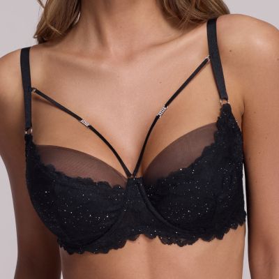 Ava Fiesta UW Soft -rintaliivit Black Kaarituettu, toppaamaton, pehmeäkuppinen liivi tuplakerroskupeilla. 70-100, D-L AV2155-BLK