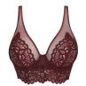 PrimaDonna First Night Plunge Longline -rintaliivit Merlot-thumb Kaarituettu ja toppaamaton, syväänuurretty longline-liivi 70-90, D-G 0141886-MRL