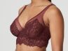 PrimaDonna First Night Plunge Longline -rintaliivit Merlot-thumb Kaarituettu ja toppaamaton, syväänuurretty longline-liivi 70-90, D-G 0141886-MRL