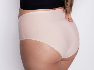 Julimex Lingerie Flexi One Plus Size Maxi Panty -alushousut beige  One size / 2XL-5XL FLEXI-PLUS-MAXI-BEZ